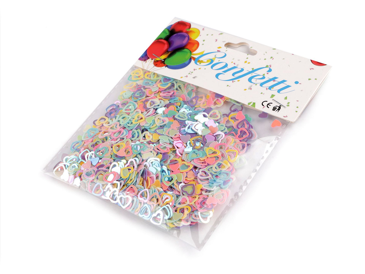 Confetti inimioare - pentru petrecere, nuntă, sărbătoare - Mix (1 Sac)