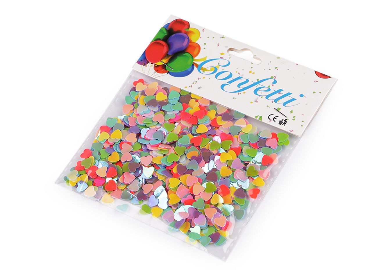 Confetti inimioare - pentru petrecere, nuntă, sărbătoare - Mix (1 Sac)
