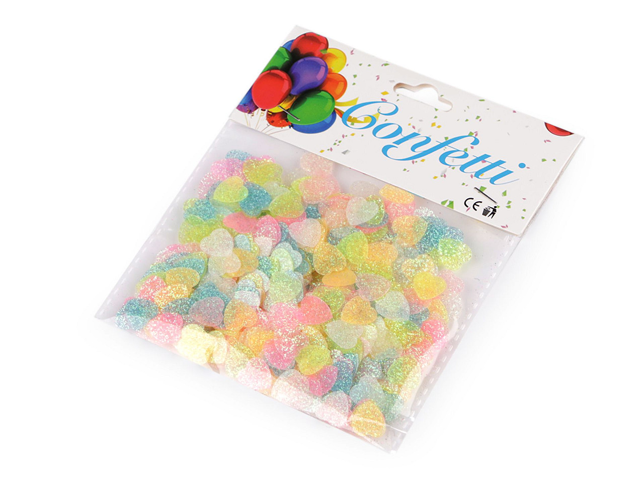Confetti inimioare - pentru petrecere, nuntă, sărbătoare - Mix (1 Sac)