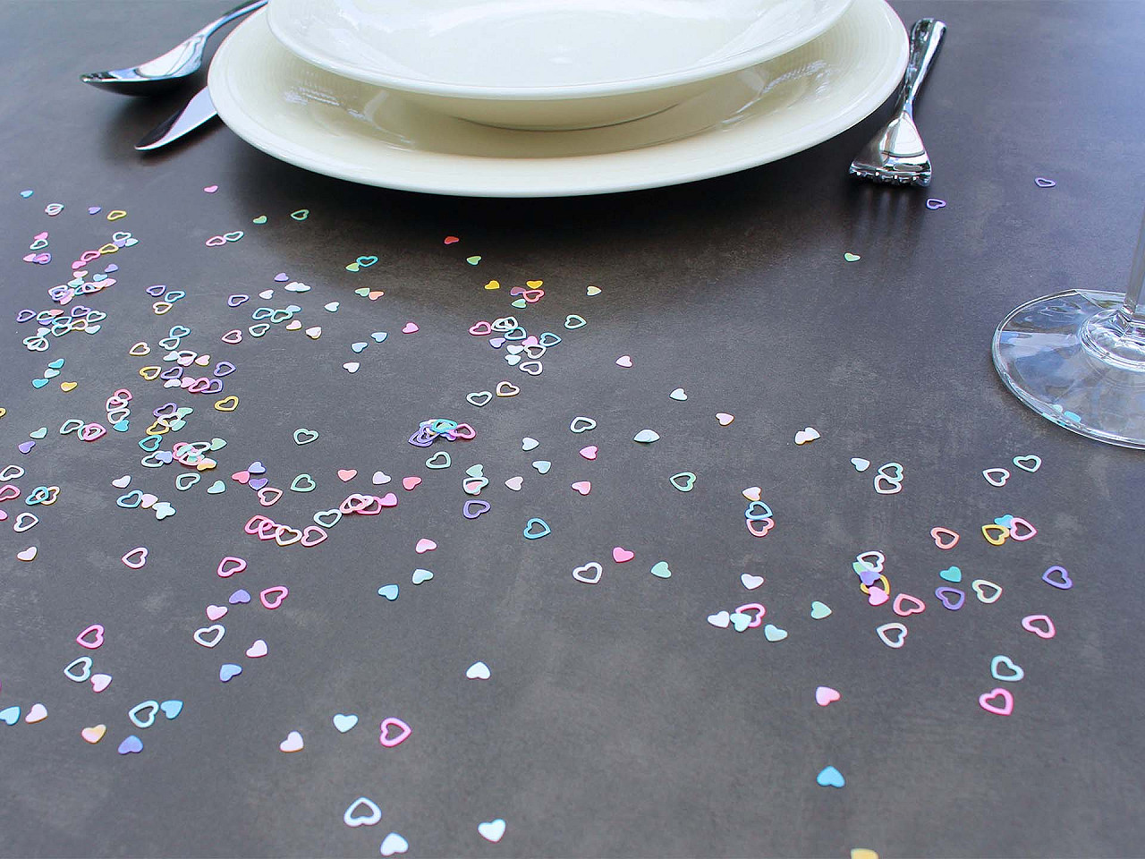 Confetti inimioare - pentru petrecere, nuntă, sărbătoare - Mix (1 Sac)