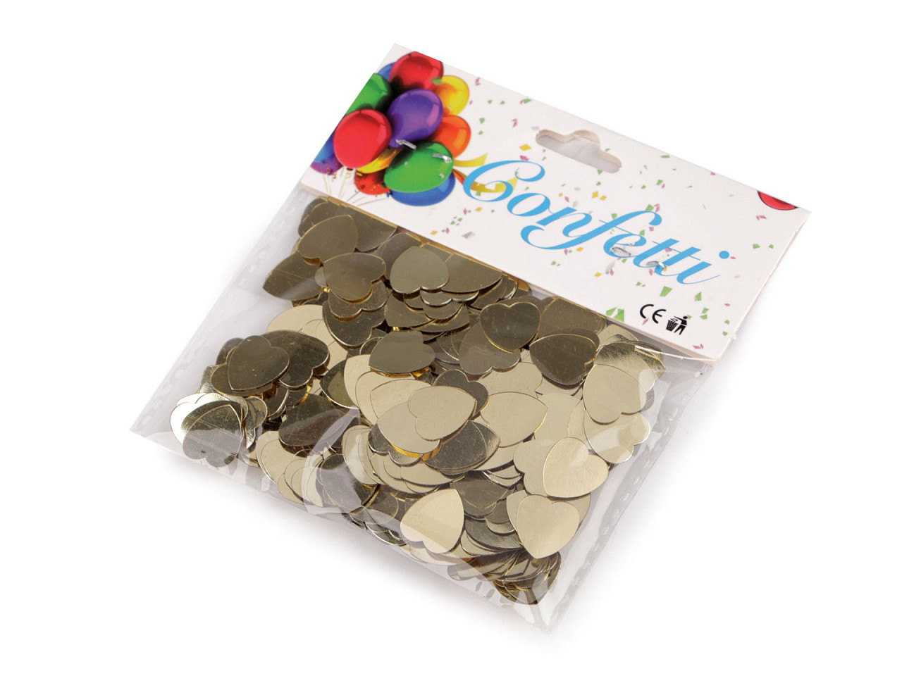 Confetti inimioare - pentru petrecere, nuntă, sărbătoare - Argintiu (1 Sac)