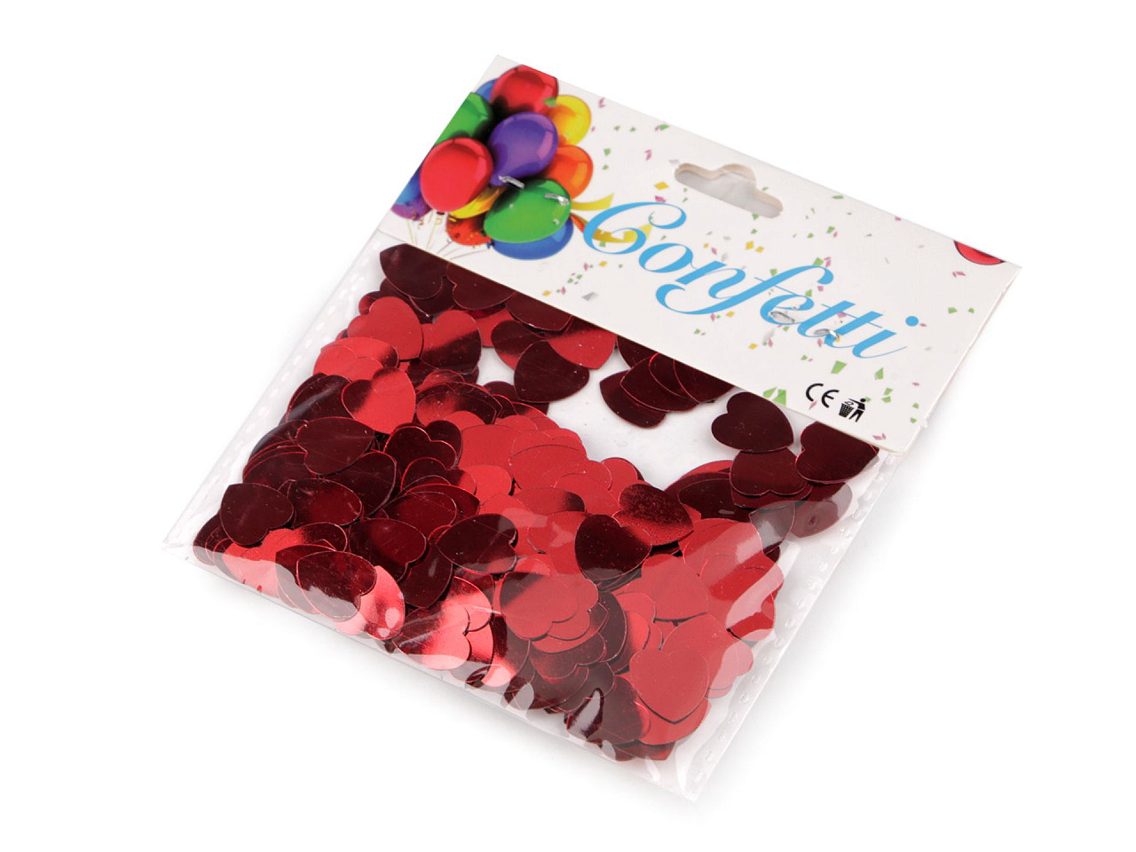 Confetti inimioare - pentru petrecere, nuntă, sărbătoare - Argintiu (1 Sac)