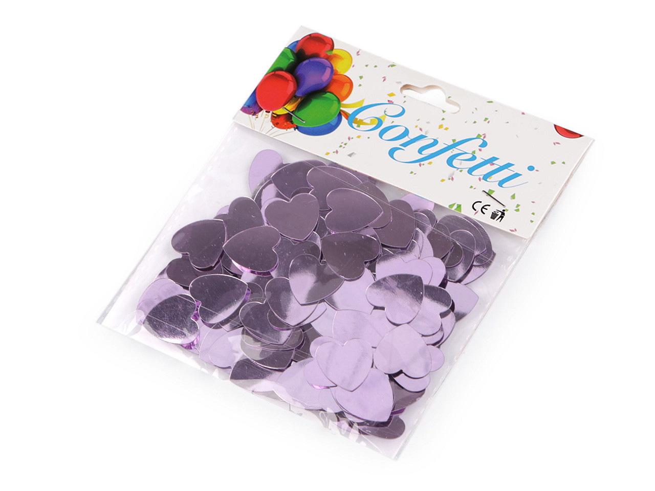 Confetti inimioare - pentru petrecere, nuntă, sărbătoare - Argintiu (1 Sac)