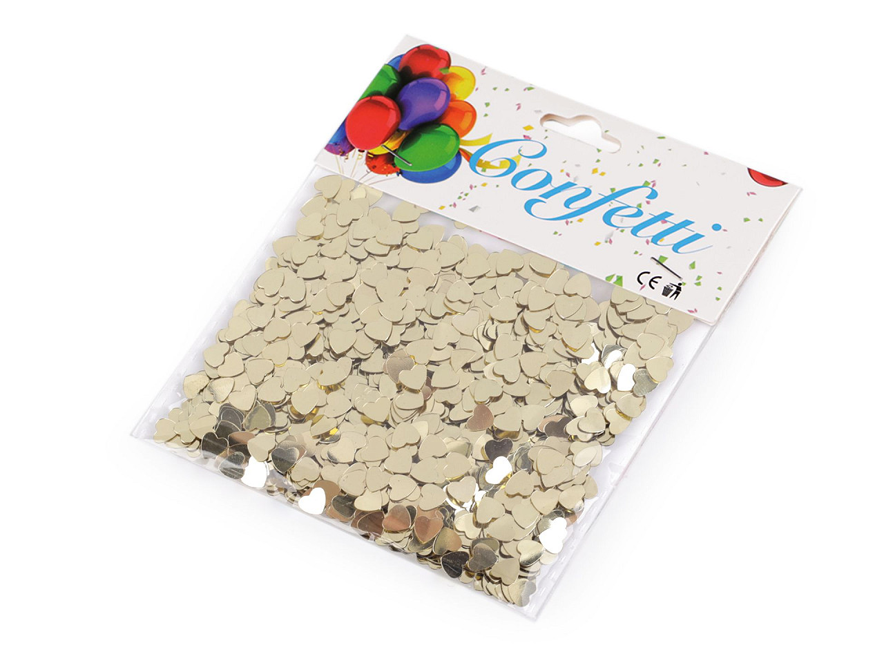 Confetti inimioare - pentru petrecere, nuntă, sărbătoare - Argintiu (1 Sac)