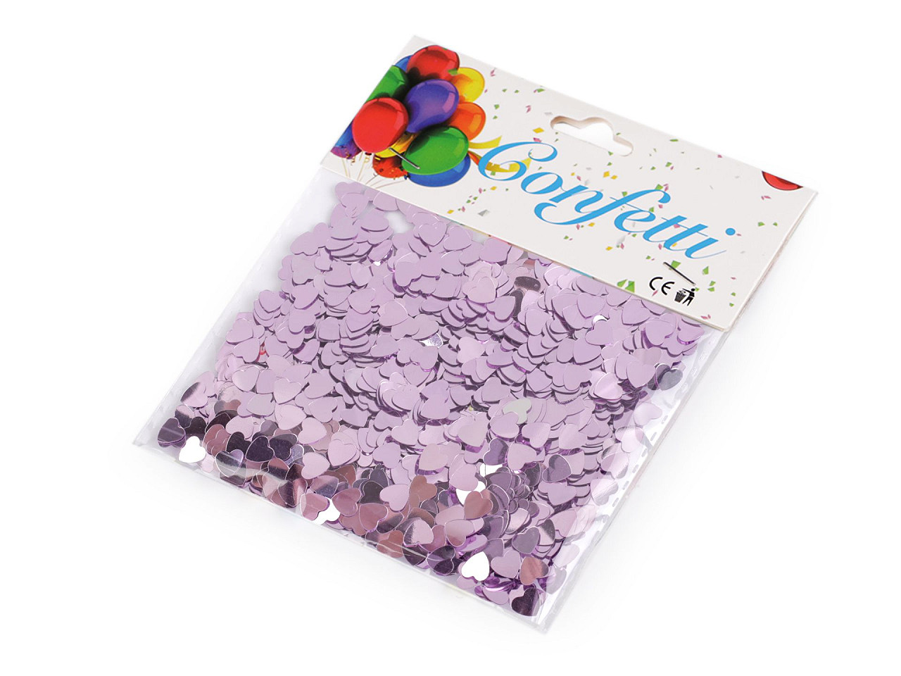 Confetti inimioare - pentru petrecere, nuntă, sărbătoare - Argintiu (1 Sac)