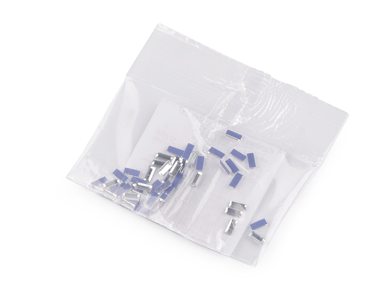 Strasuri hotfix dreptunghi,3x7 mm - Cristal (2 Grame)