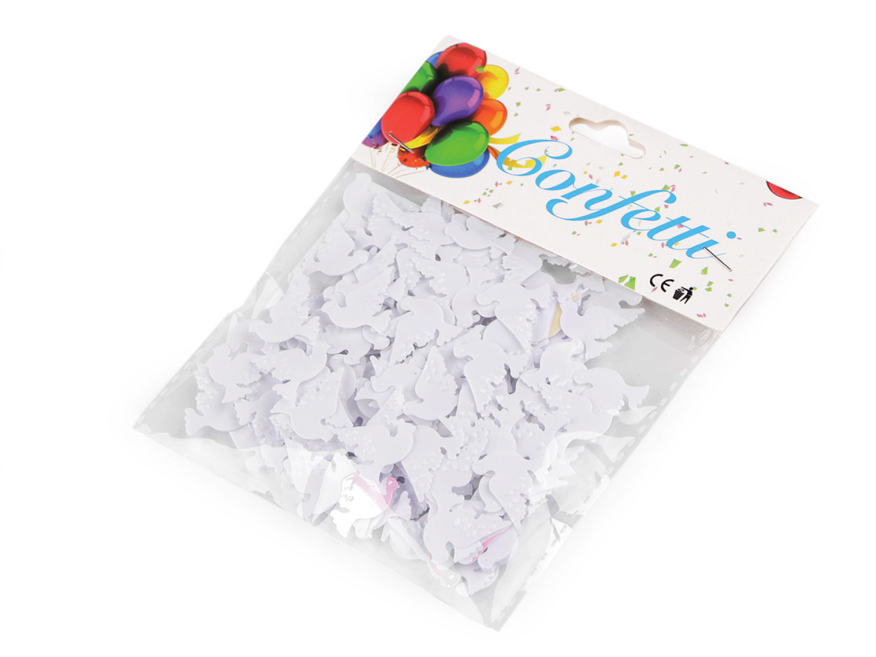 Confetti porumbiță - pentru petrecere, nuntă, sărbătoare - Alb (1 Sac)