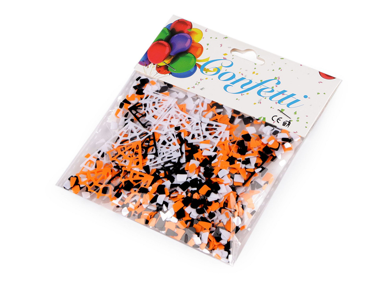 Confeti de halloween - păianjen, liliac, dovleac, pânză de păianjen - Mix (1 Sac)