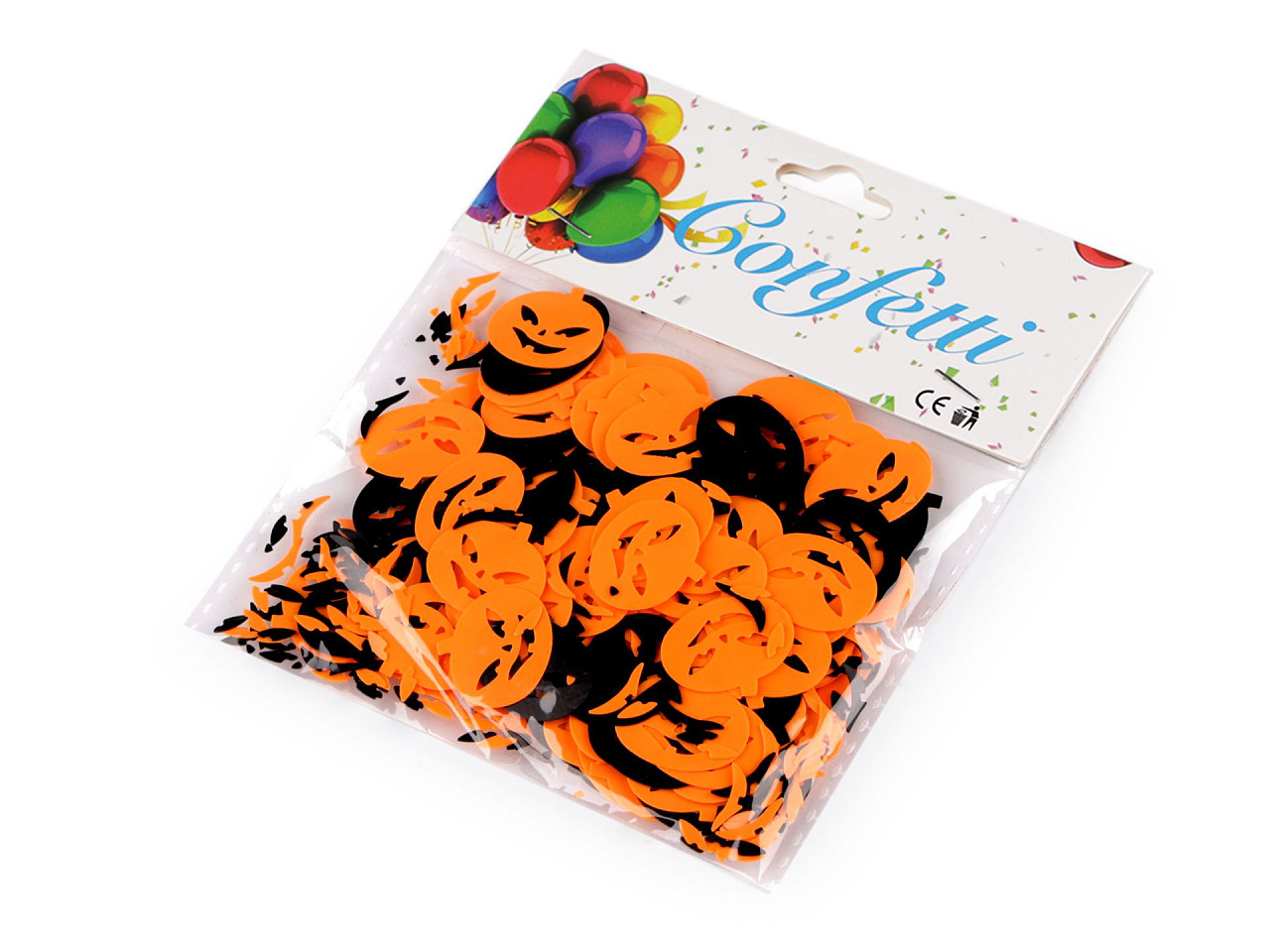 Confeti de halloween - păianjen, liliac, dovleac, pânză de păianjen - Mix (1 Sac)