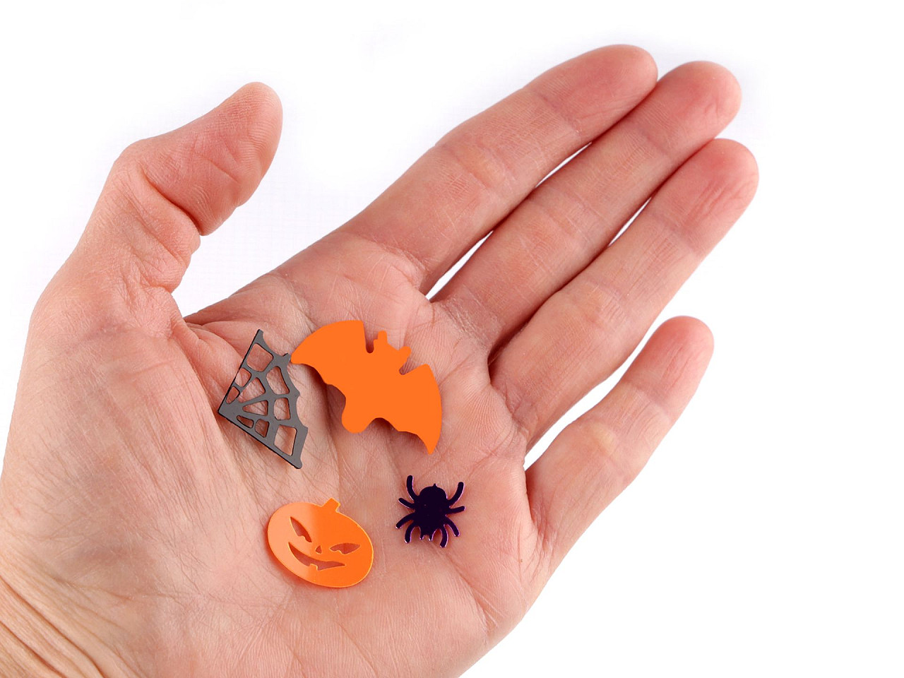 Confeti de halloween - păianjen, liliac, dovleac, pânză de păianjen - Mix (1 Sac)