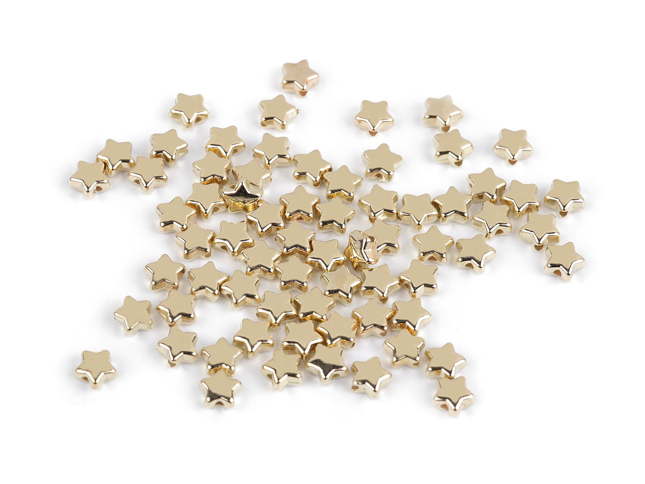 Mărgele de plastic mini steluțe, inimioare, cuburi metalice - Argintiu (10 Grame)