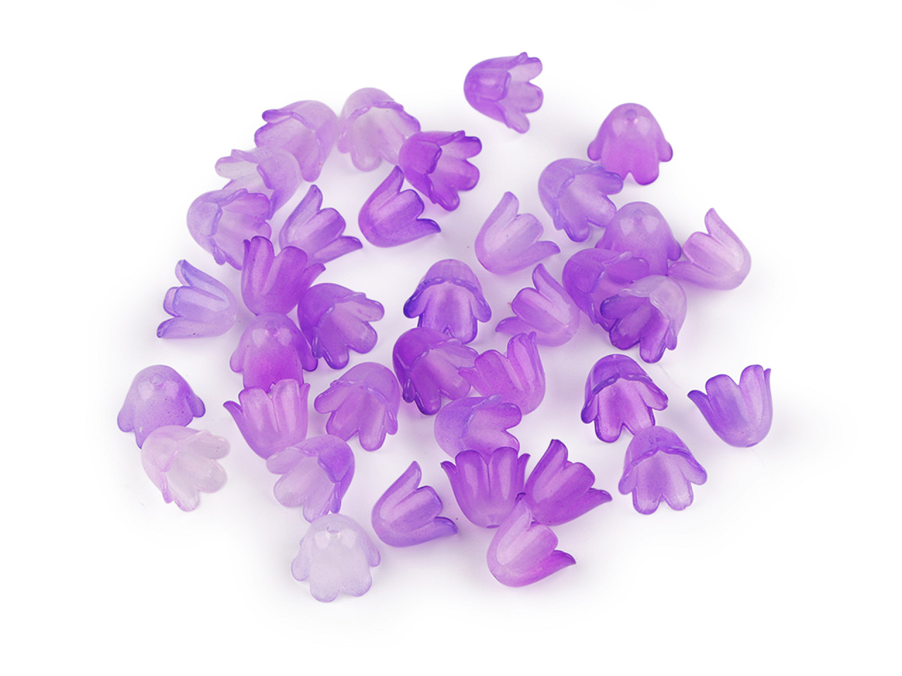 Mărgele din plastic clopoțel / fustă 9x11 mm - Roz zmeură (500 Grame)