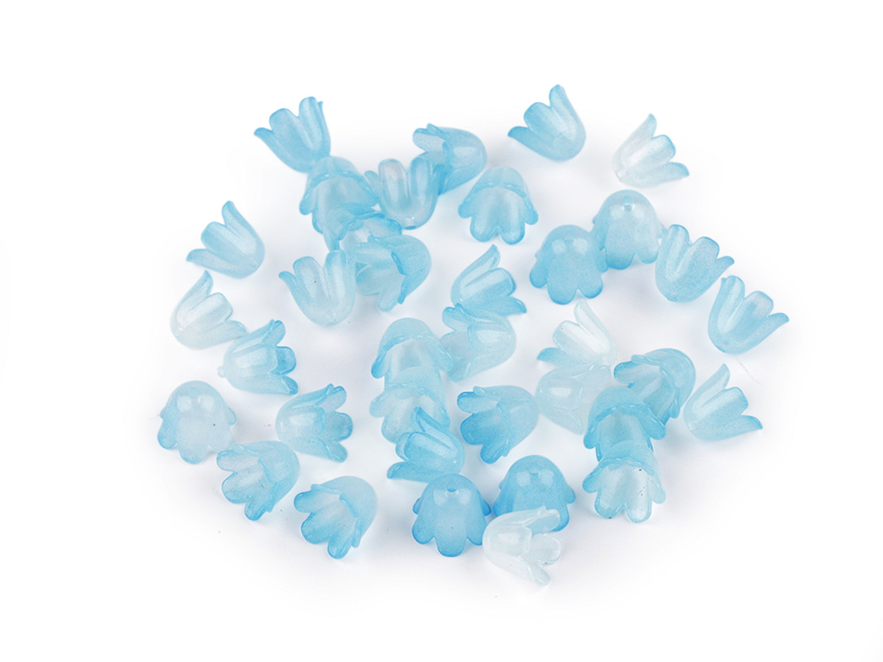 Mărgele din plastic clopoțel / fustă 9x11 mm - Roz zmeură (500 Grame)