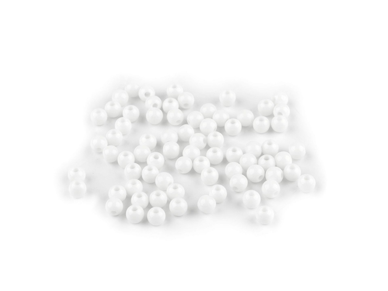 Mărgele de plastic ø6 mm - Roz (500 Grame)