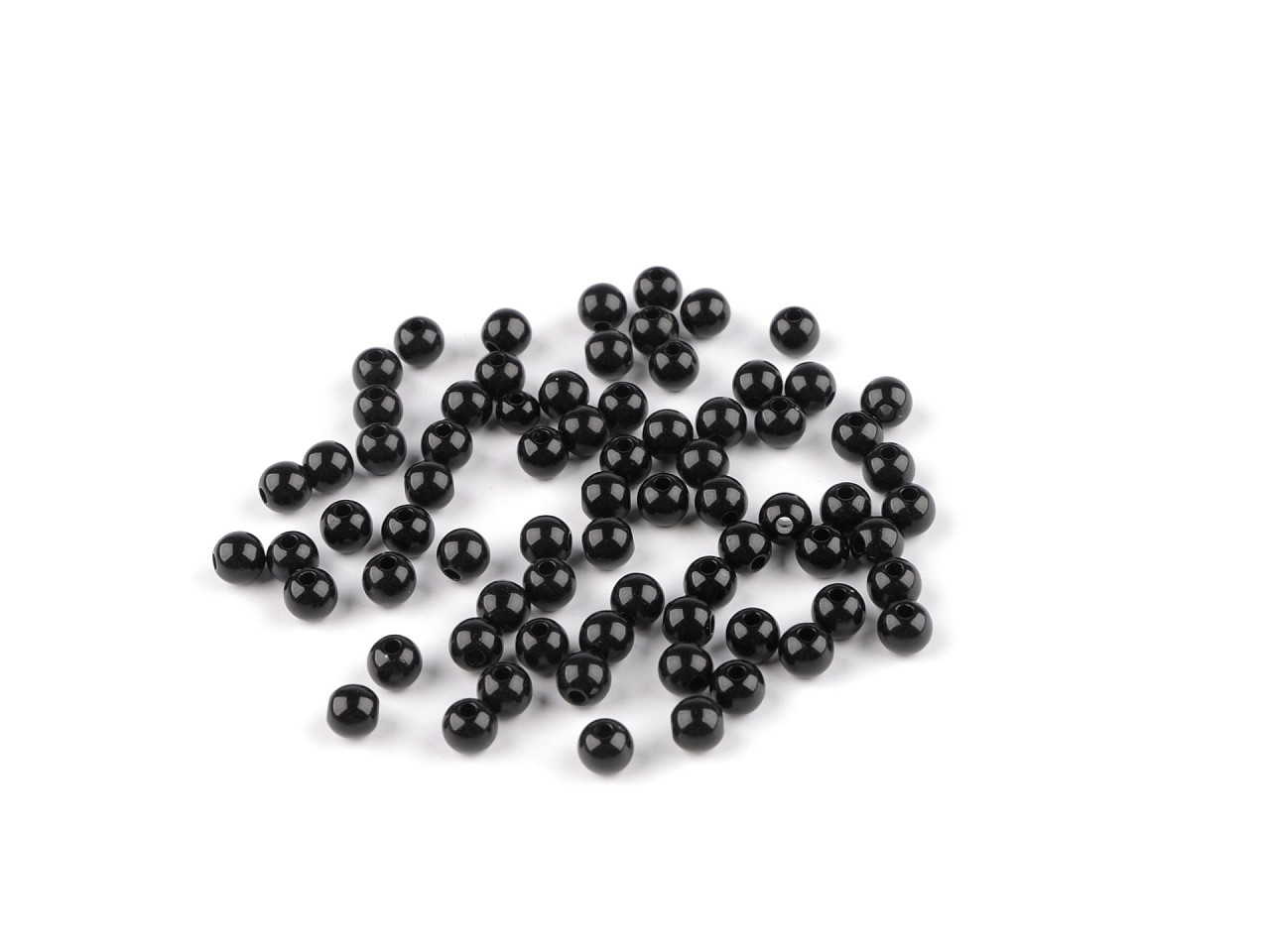 Mărgele de plastic ø6 mm - Roz (500 Grame)