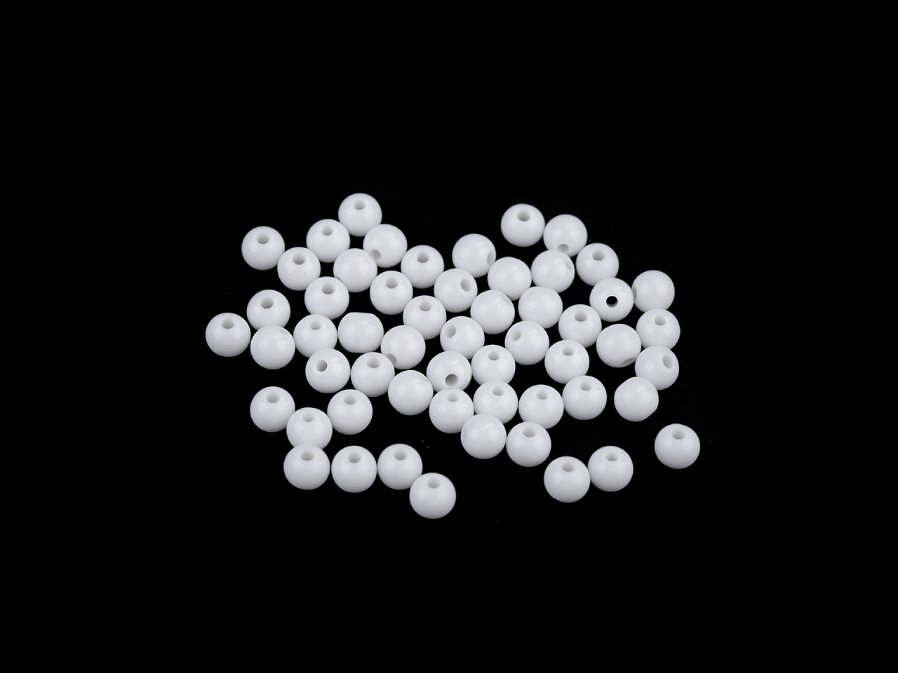 Mărgele de plastic ø6 mm - Roz (500 Grame)