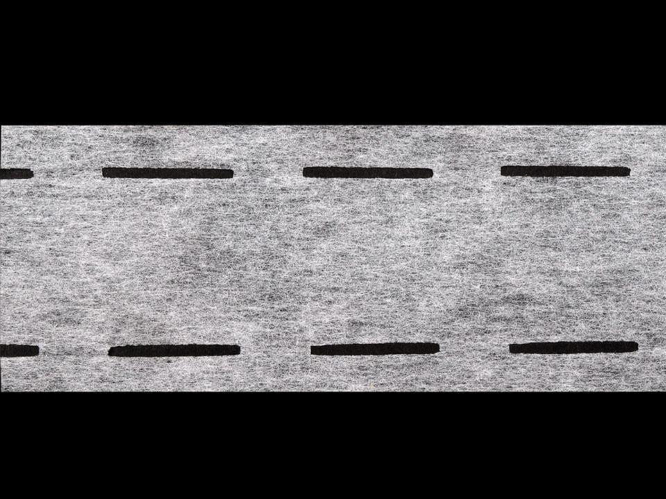 Bandă betelie termoadezivă - întăritură betelie, lățime 55 mm - Alb (100 Metri)