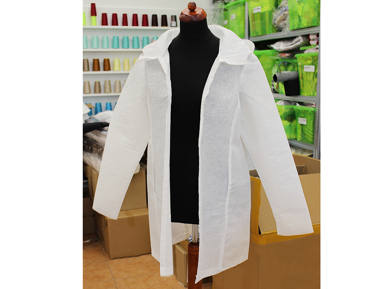 Țesătură nețesută perlan  45 g/m², lățime 95 cm - Alb (1 Metru)