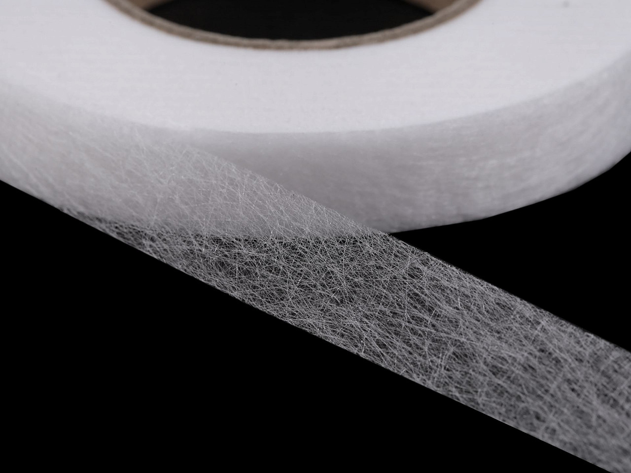 Bandă termoadezivă 15 mm, pânză de păianjen - Alb (63 Metri)