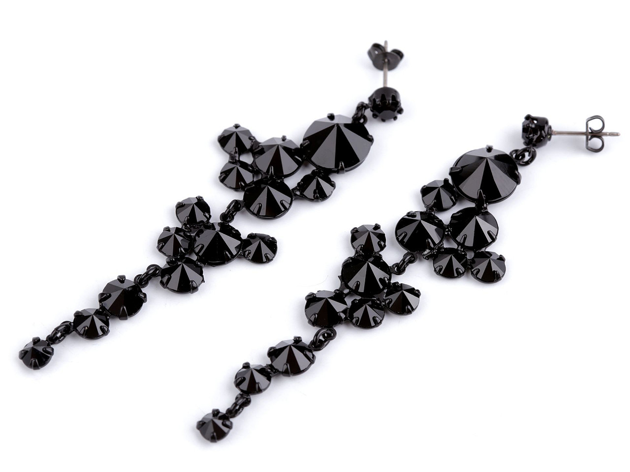 Cercei jablonec - Negru (1 Pereche)