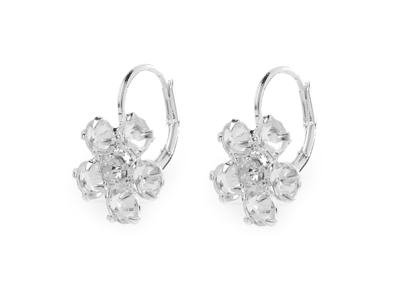 Cercei floare jablonec - Cristal (1 Pereche)