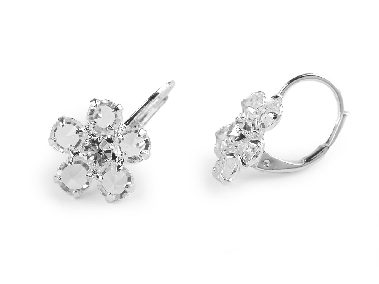 Cercei floare jablonec - Cristal (1 Pereche)