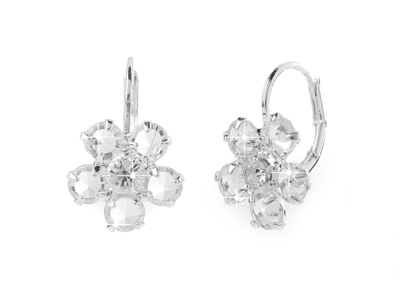 Cercei floare jablonec - Cristal (1 Pereche)