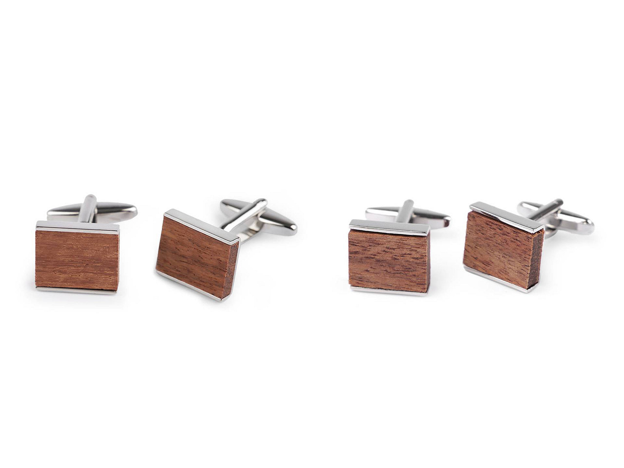 Butoni din lemn în cutie cadou - Maro (1 Cutie)