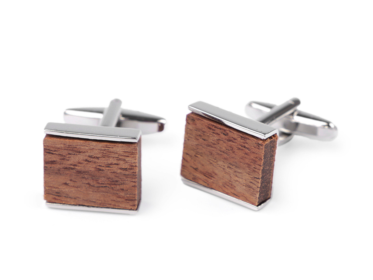 Butoni din lemn în cutie cadou - Maro (1 Cutie)