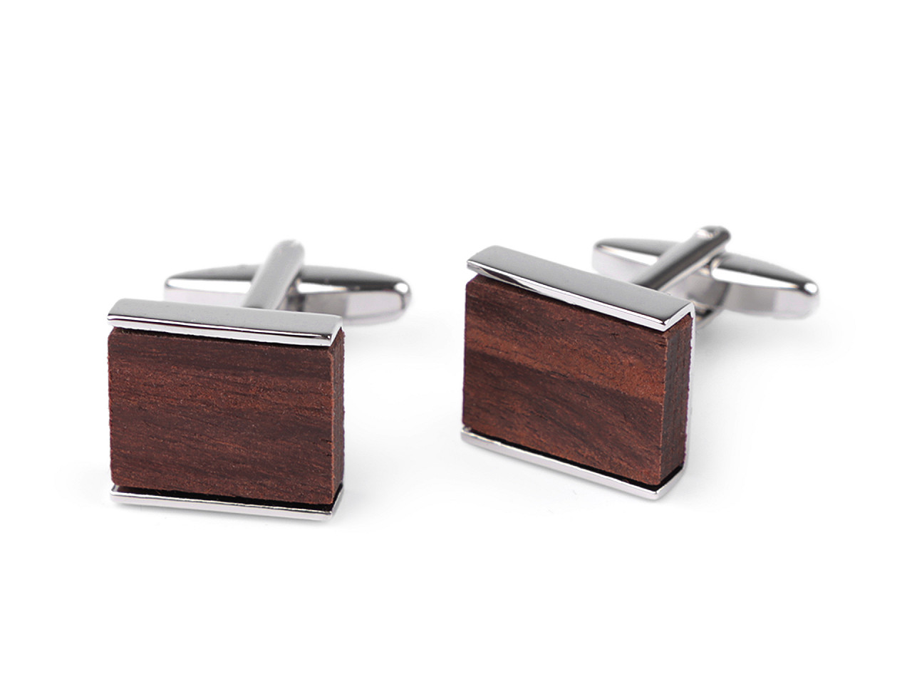 Butoni din lemn în cutie cadou - Maro (1 Cutie)