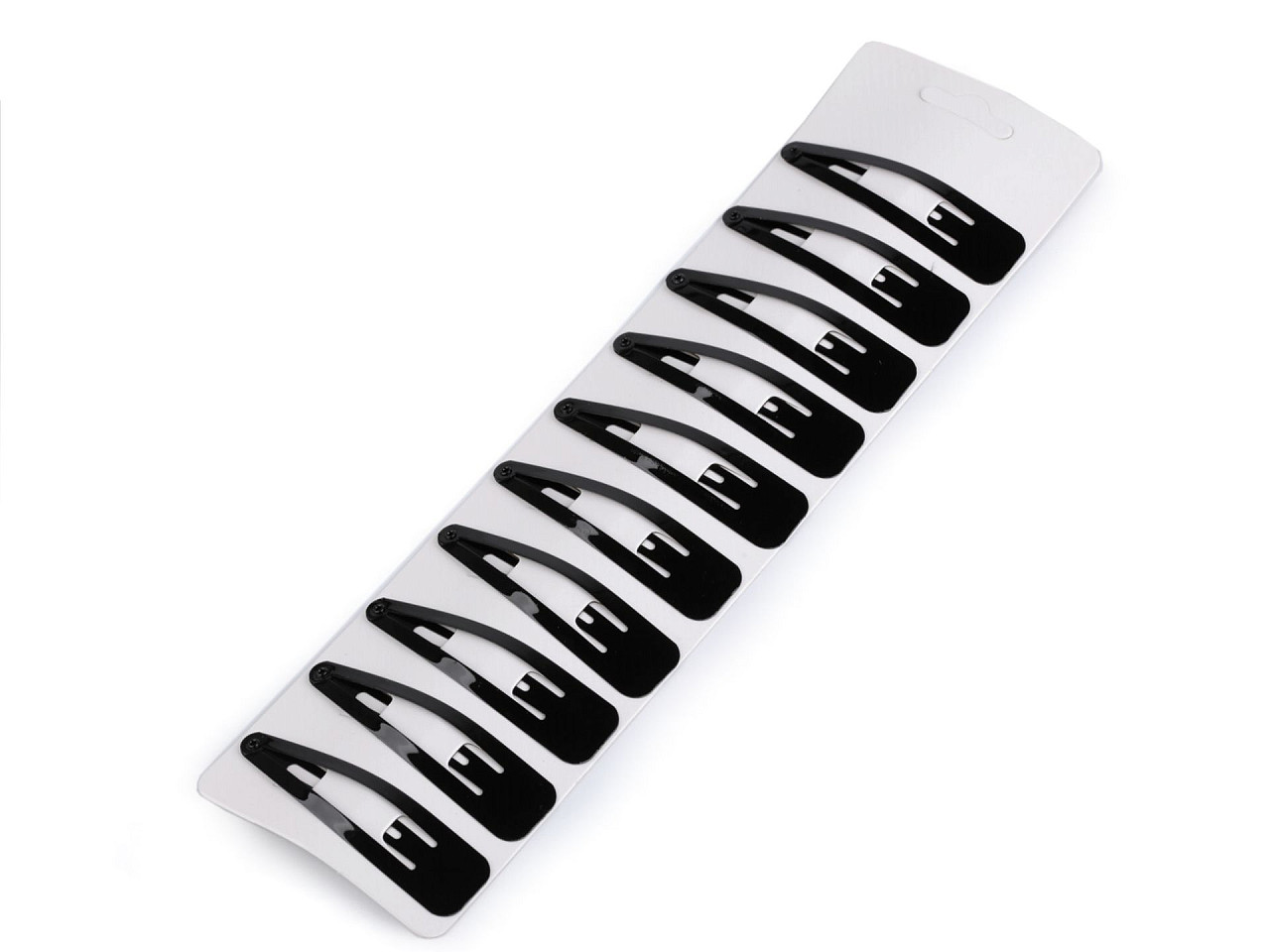 Agrafe de păr clic clac - Negru (10 Bucăți)