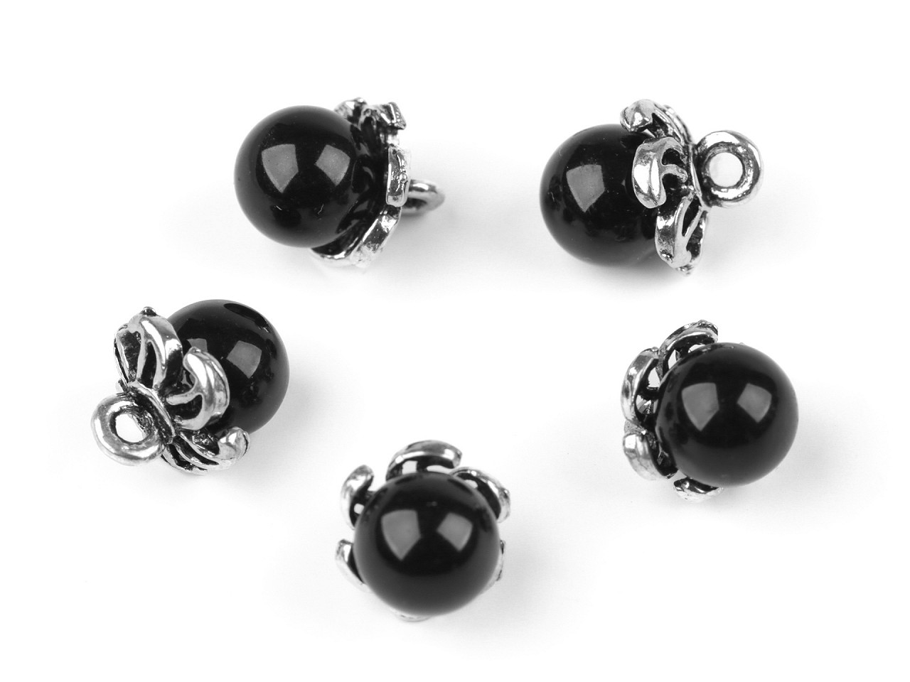 Nasture  / pandantiv perla ø9 mm - Roz deschis (5 Bucăți)