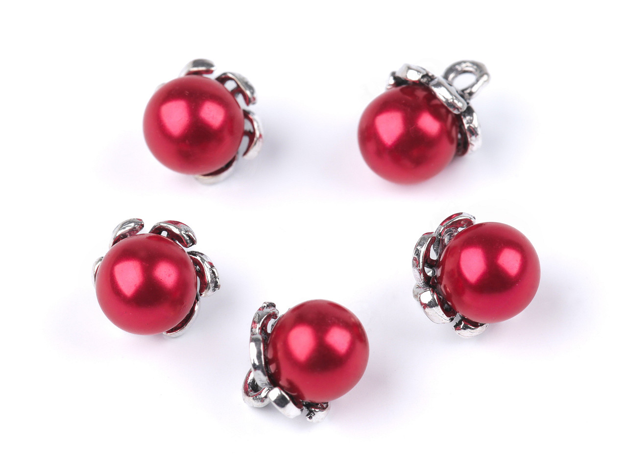 Nasture  / pandantiv perla ø9 mm - Roz deschis (5 Bucăți)