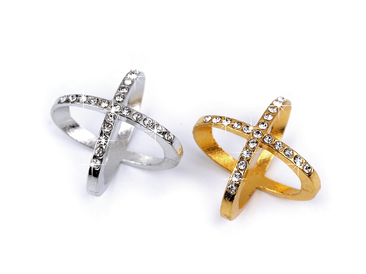 Inel eșarfă - Platinum (2 Bucăți)