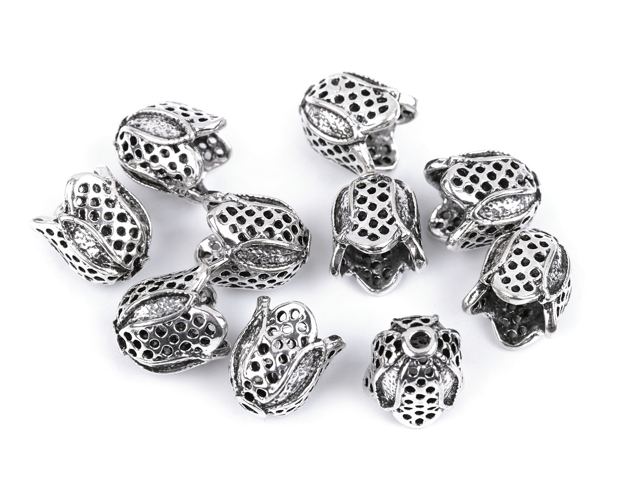 Terminatii snur decorative 12x12 mm - Auriu (100 Bucăți) Terminatii snur decorative 12x12 mm - Auriu (100 Bucăți)