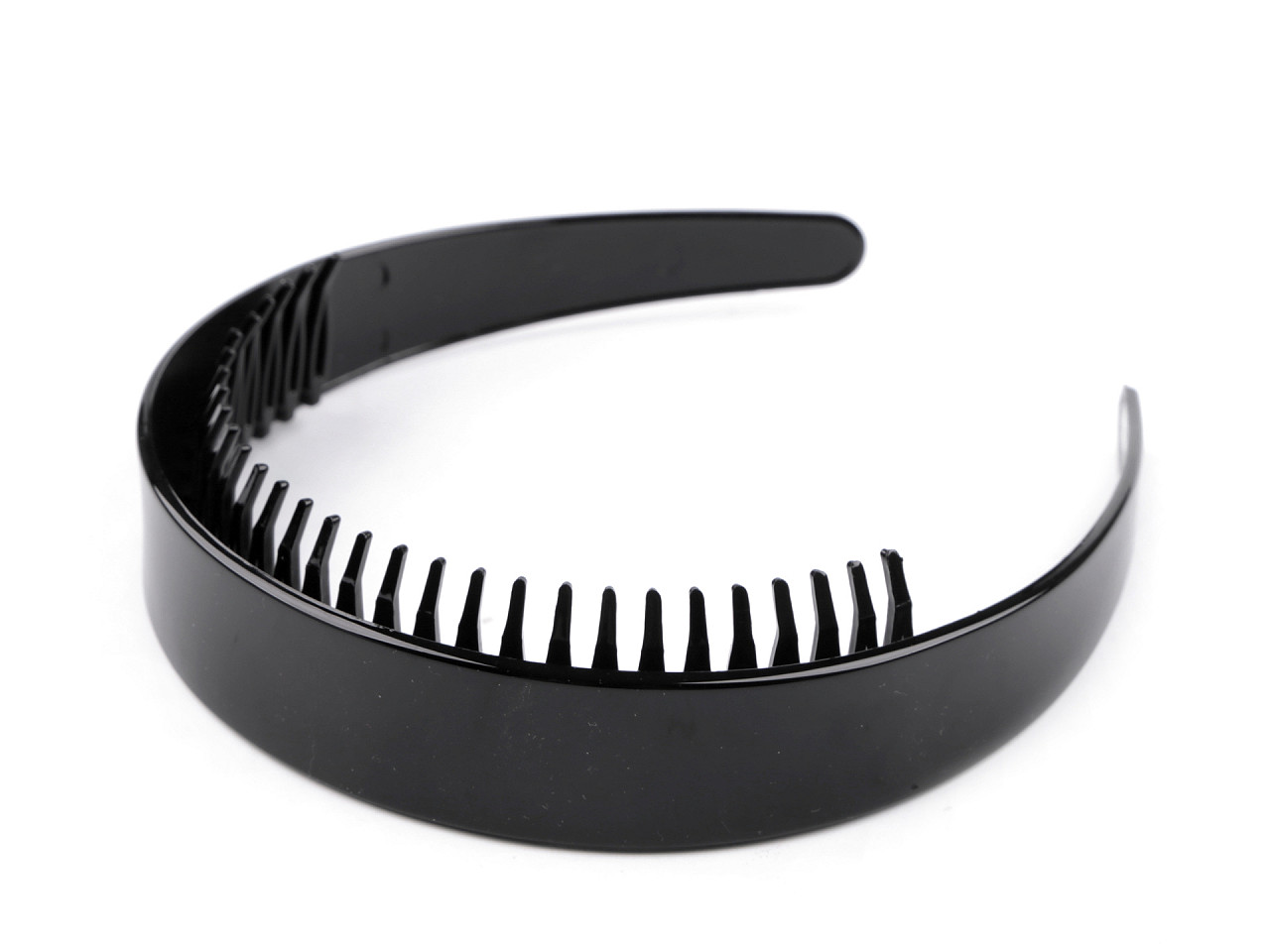 Cordeluta de par cu pieptene - Negru (1 Bucată)