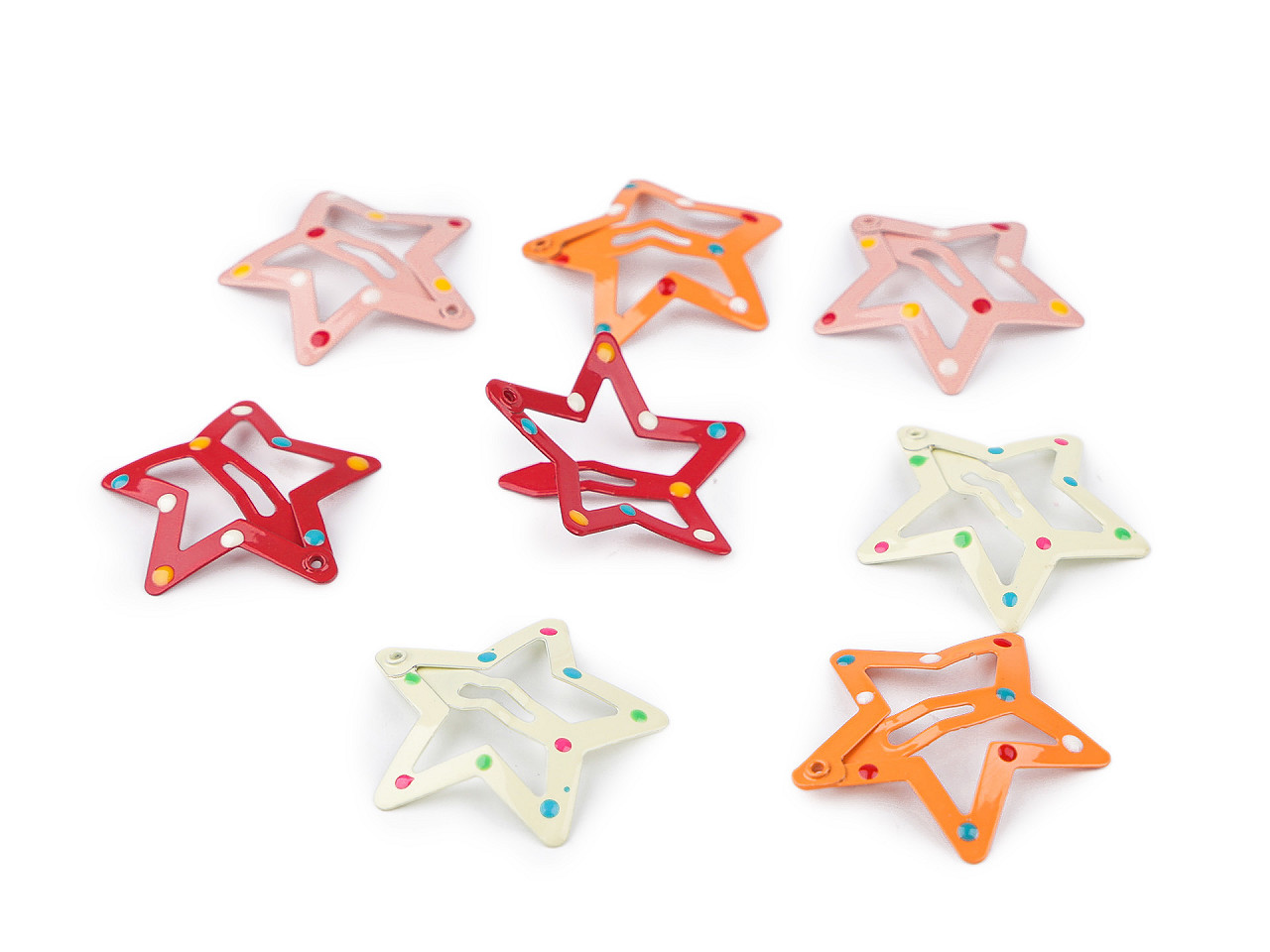 Agrafă de păr star - Mix (8 Bucăți)