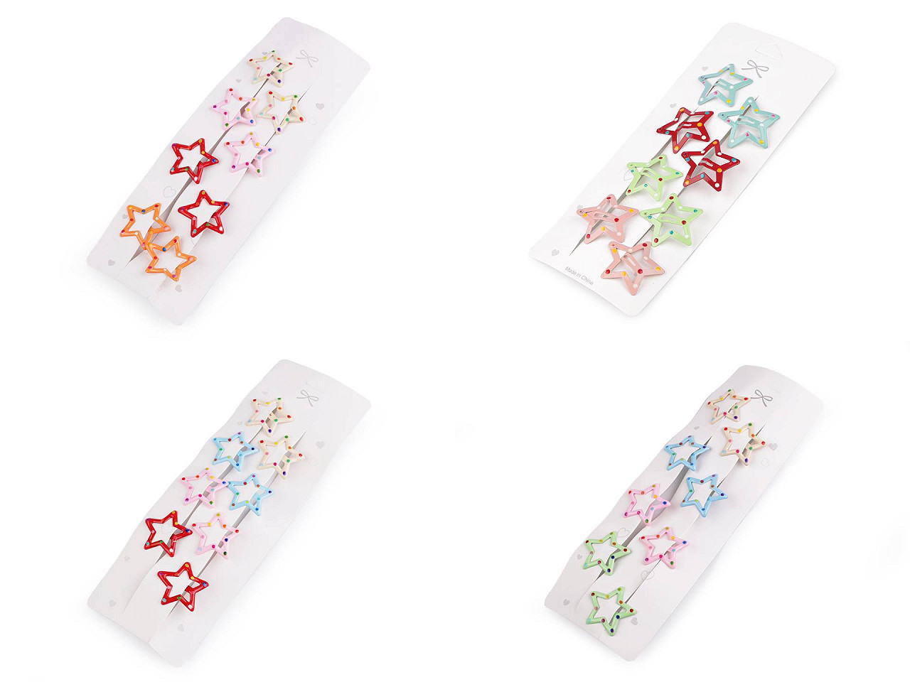 Agrafă de păr star - Mix (8 Bucăți)