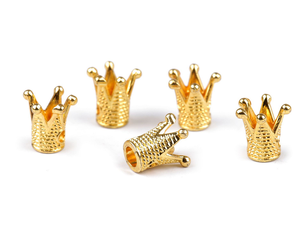 Coronita metalica decorativa pentru cusut 10x10 mm - Platinum (5 Bucăți)