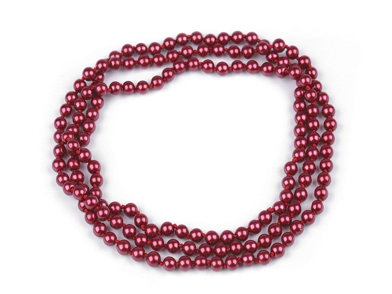 Colier de perle lung, retro - Bordo deschis (6 Bucăți) Colier de perle lung, retro - Bordo deschis (6 Bucăți)
