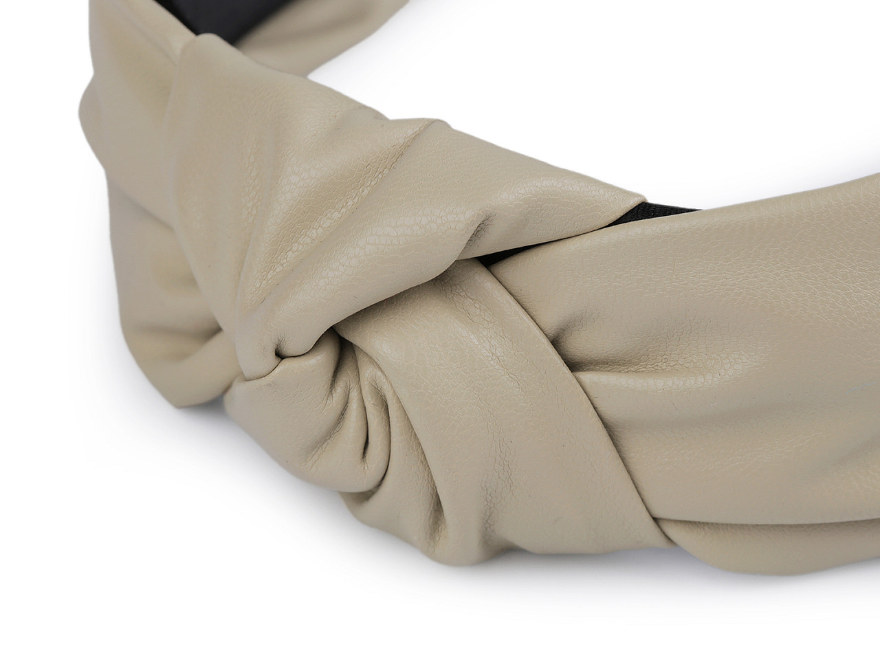 Bentita de piele cu nod - Bej deschis (1 Bucată)