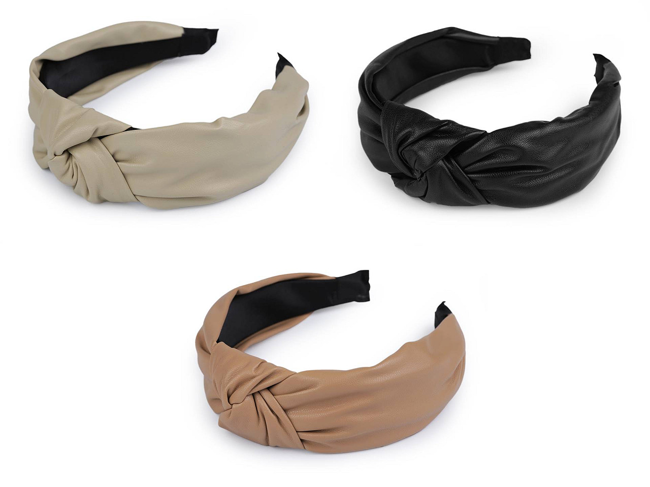 Bentita de piele cu nod - Bej deschis (1 Bucată)