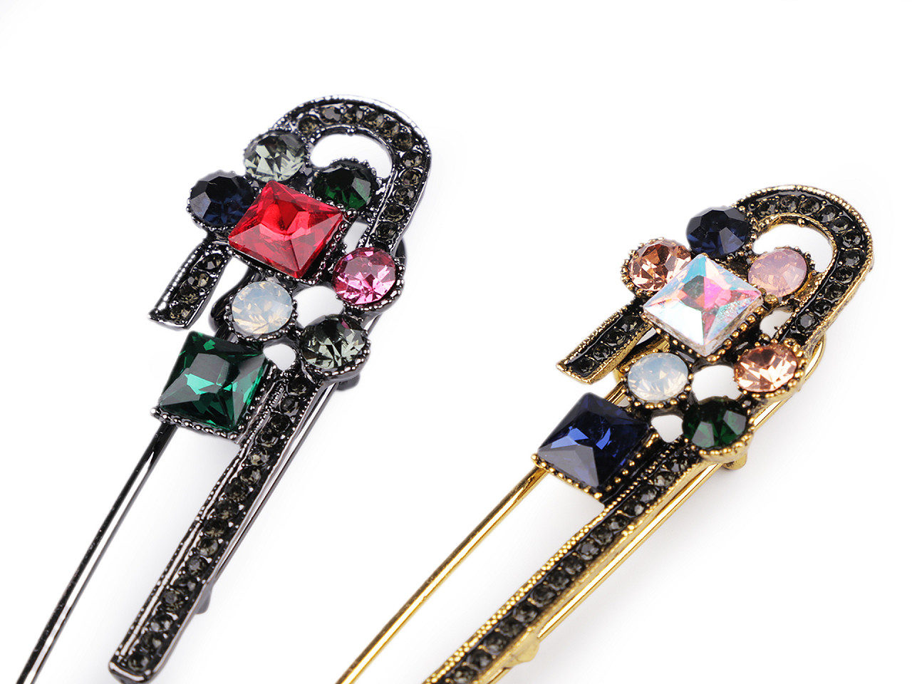 Broșă cu strasuri - Auriu (1 Bucată)