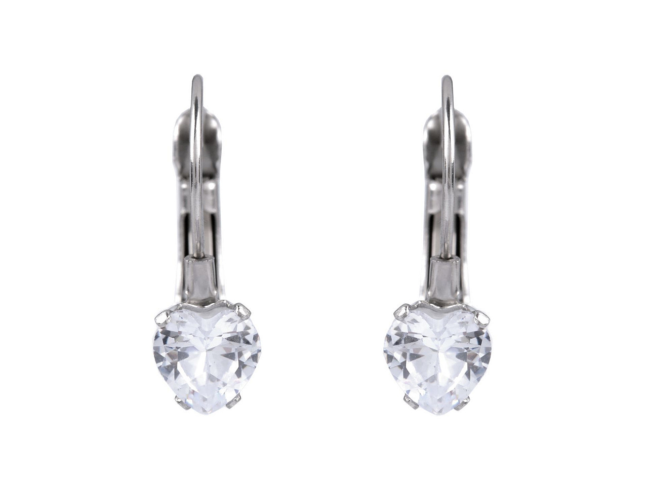 Cercei din oțel inoxidabil cu strasuri - Cristal (1 Pereche)