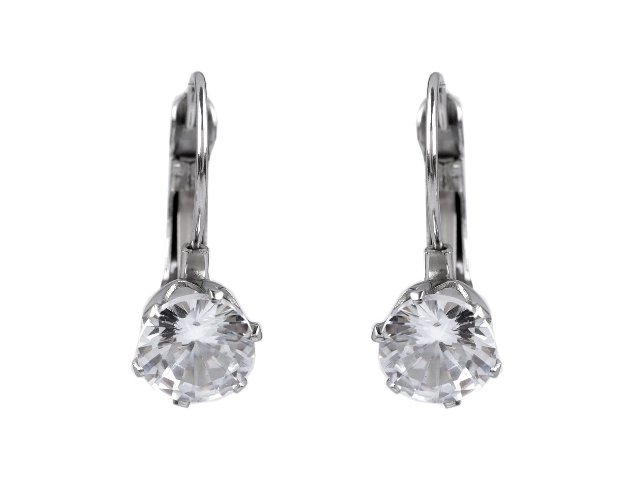 Cercei din oțel inoxidabil cu strasuri - Cristal (1 Pereche)