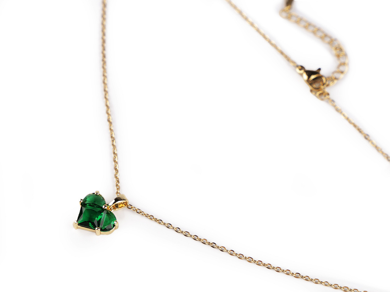 Colier din oțel inoxidabil cu strasuri - Rose (1 Bucată)