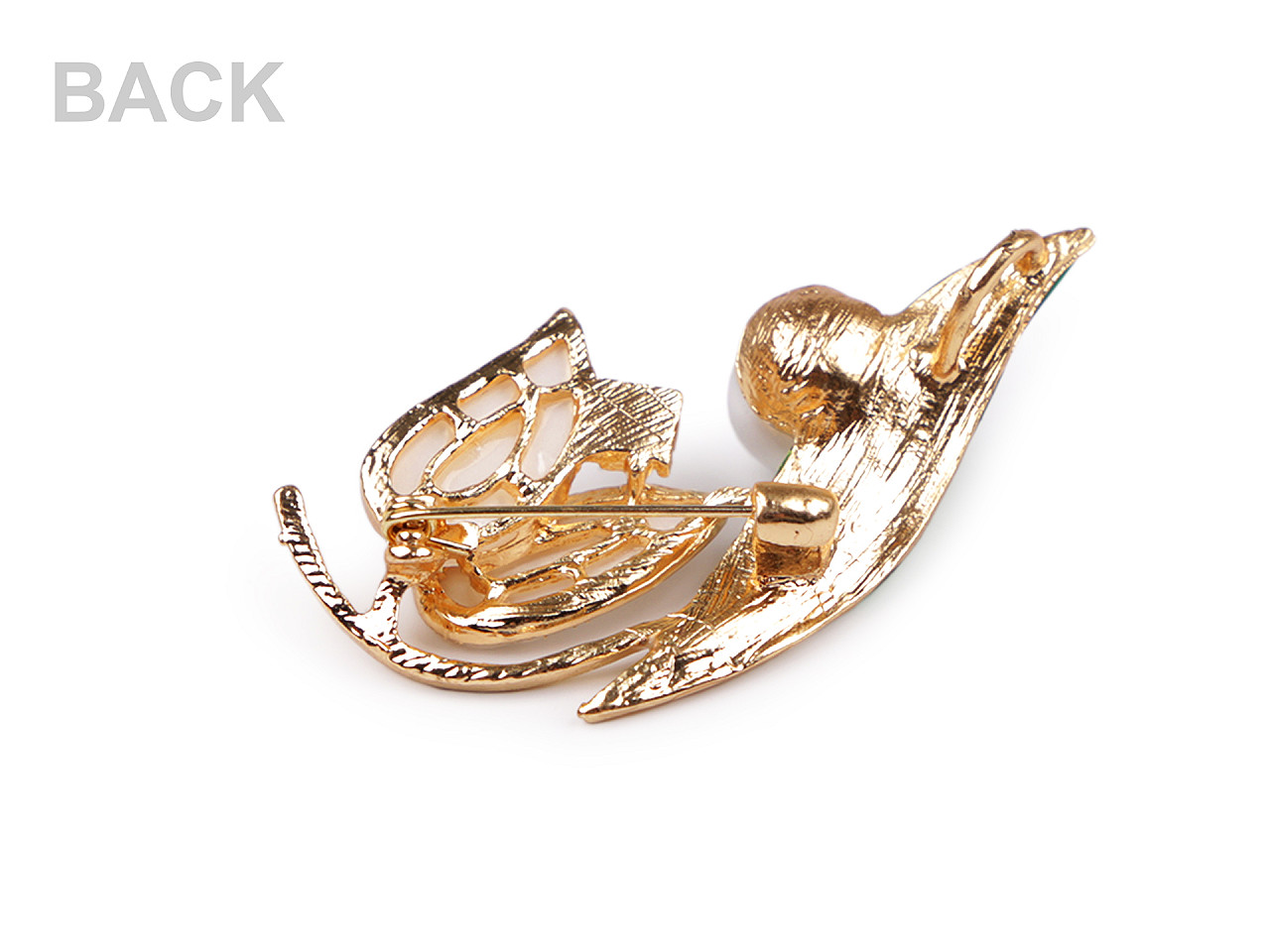 Brosa cu perla - Alb (1 Bucată)