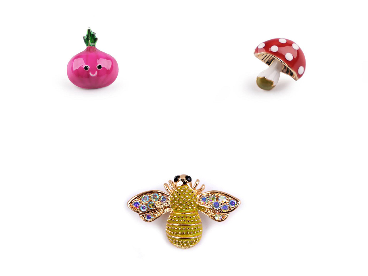 Broșă / insignă mini - Roz (3 Bucăți) Broșă / insignă mini - Roz (3 Bucăți)