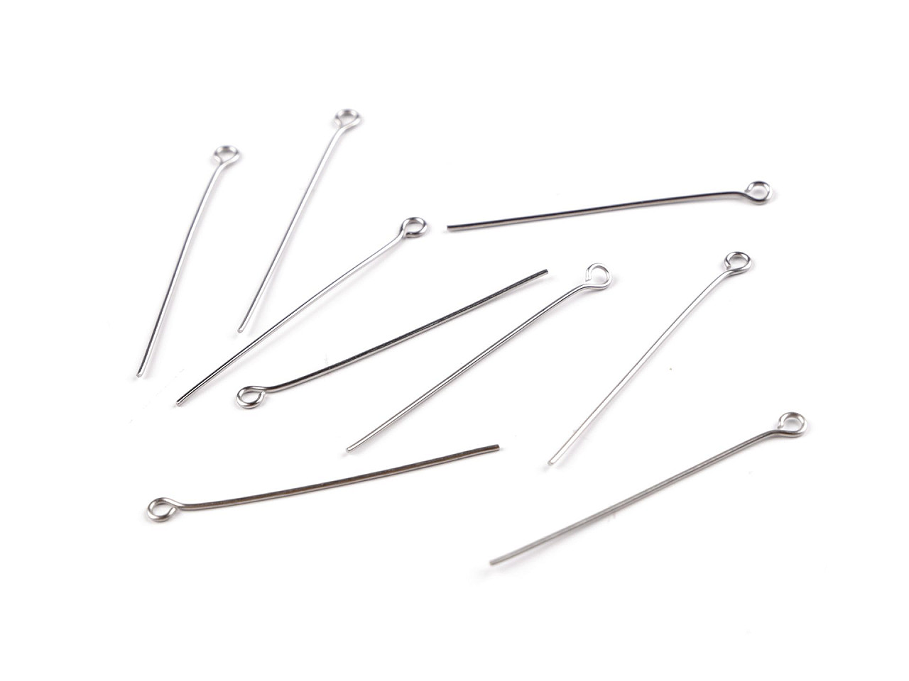 Ace pentru bijuterii din otel inoxidabil 40 mm - Platinum (50 Bucăți)