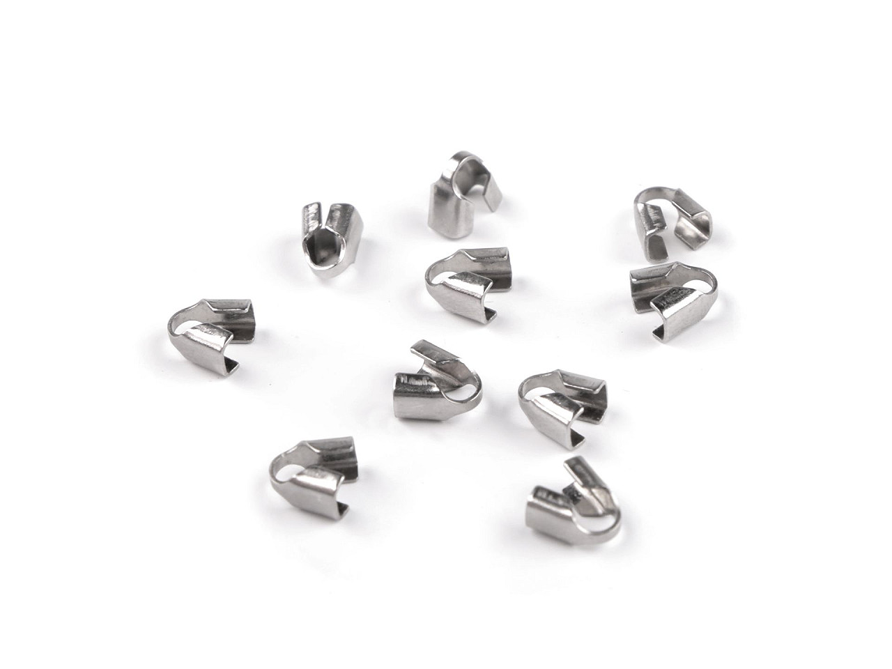 Terminații din oțel inoxidabil 3x3 mm - Platinum (50 Bucăți) Terminații din oțel inoxidabil 3x3 mm - Platinum (50 Bucăți)